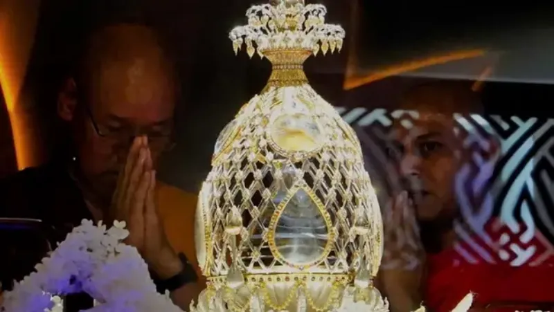 Bảo Tháp Xá Lợi tại chùa Đại Tòng Lâm tự Bà Rịa, nơi tôn thờ xá lợi Phật và các vị Thánh Tăng, biểu tượng thiêng liêng của Phật giáo